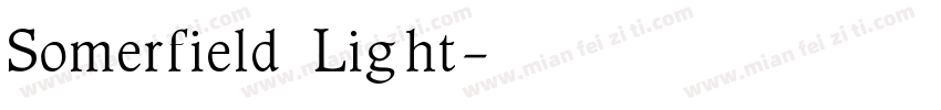 Somerfield Light字体转换